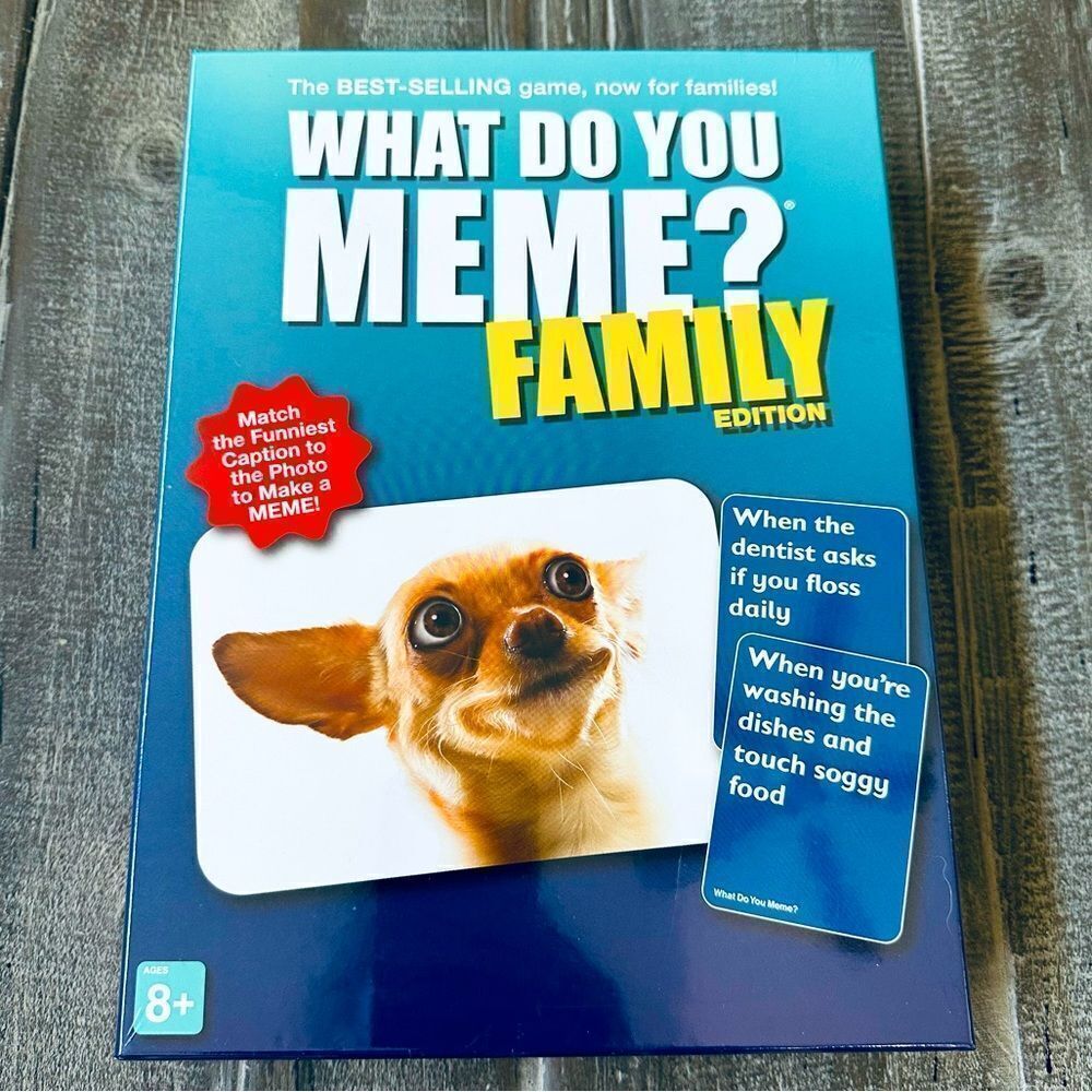 What Do You Meme? Family Edition Photo Caption Game